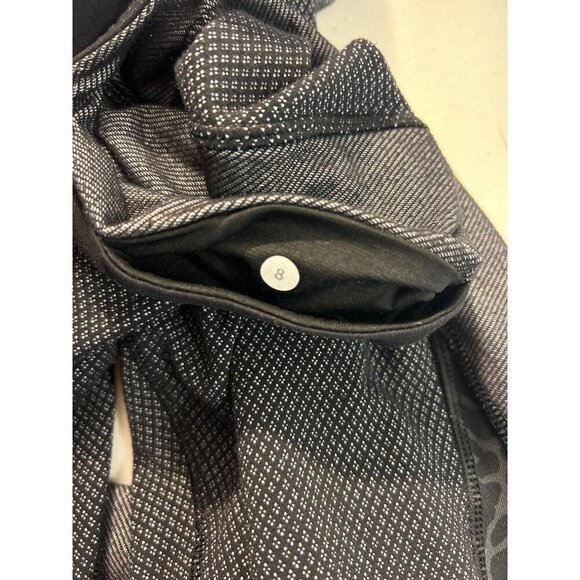 Lululemon Wunder Under Crop Leggings Black Gray animal print 8 - Picture 6 of 6